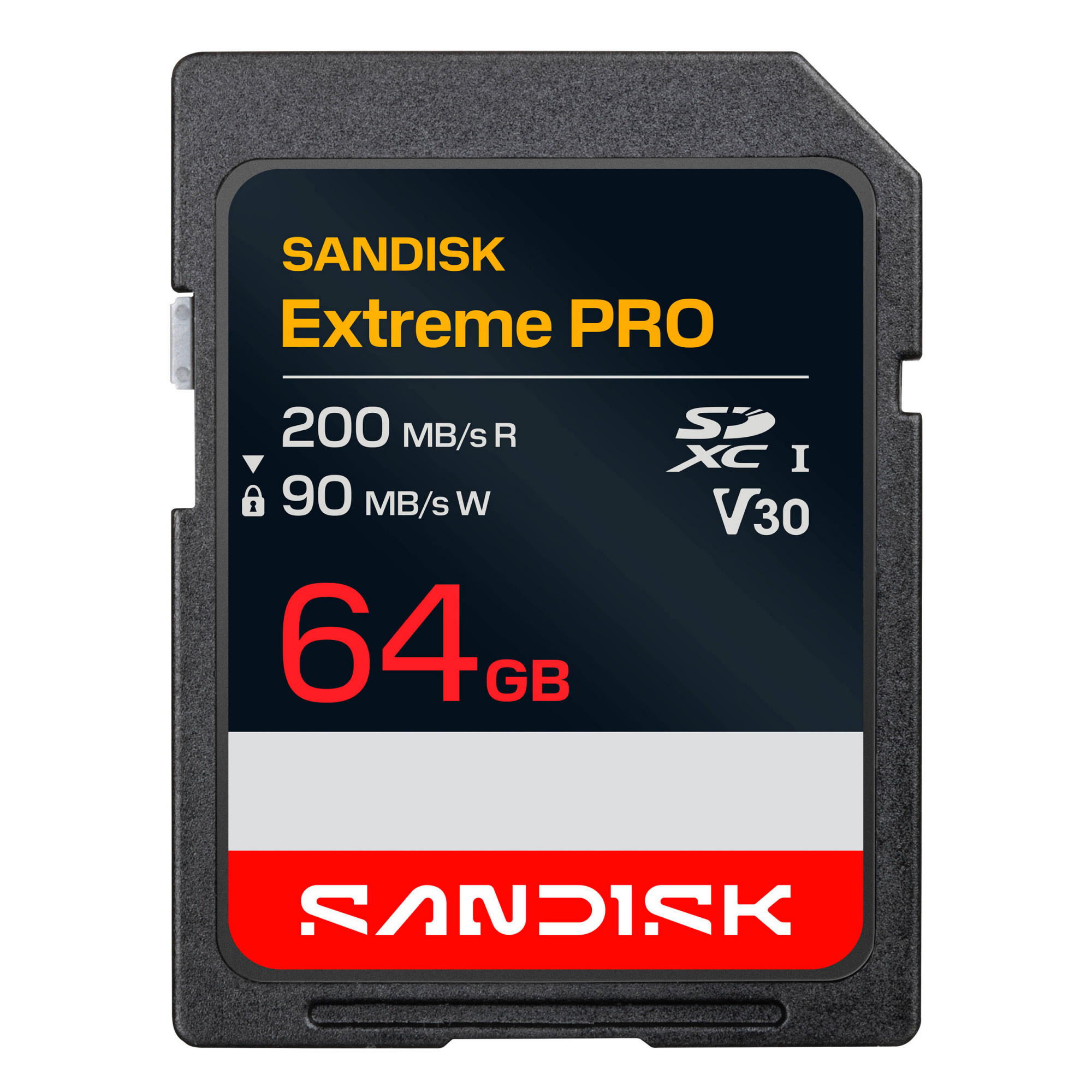 Карта памяти SanDisk SDXC 64GB Extreme Pro UHS-I V30 200/90 Mb/s