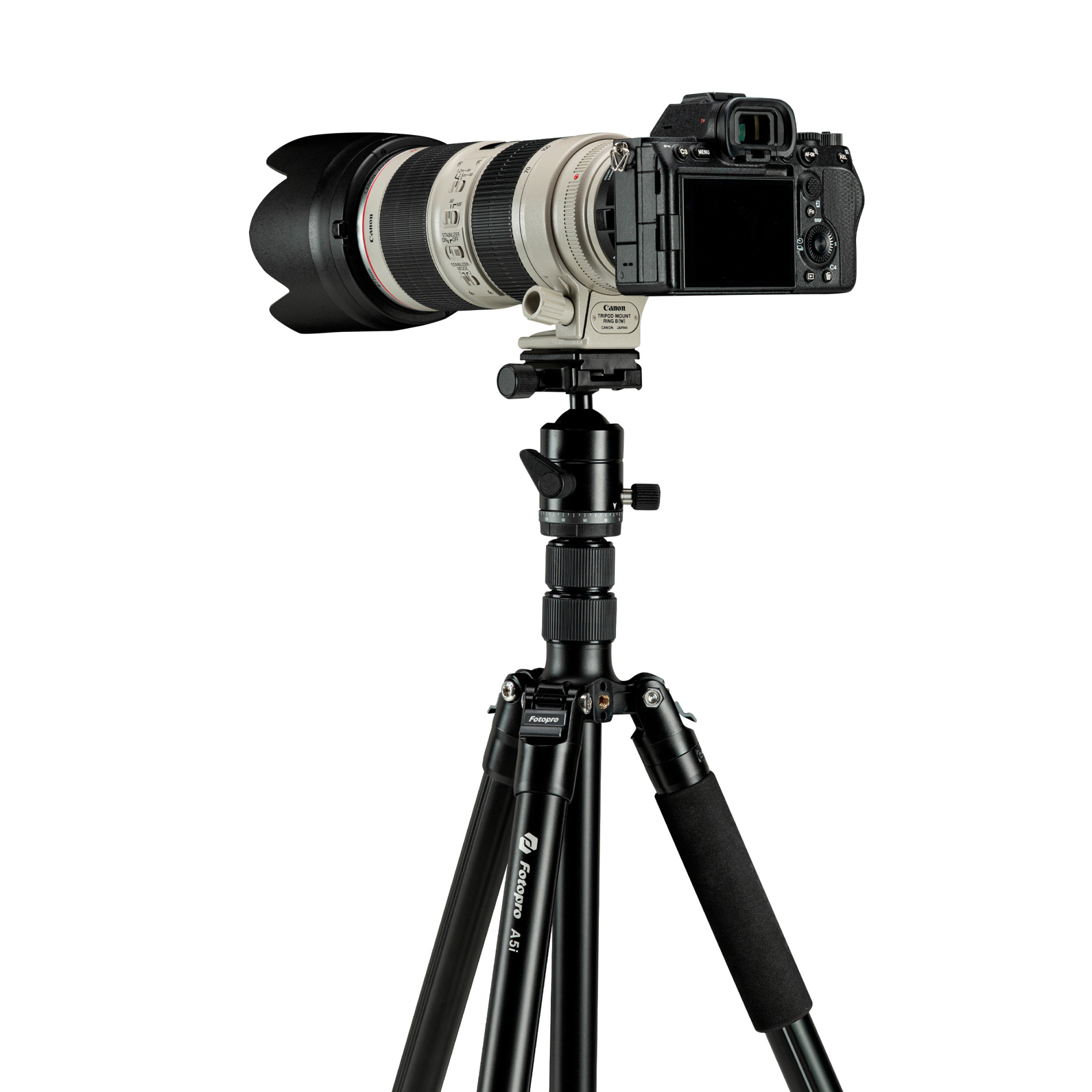 Штатив Fotopro A5i, с головой 55QS, алюминиевый