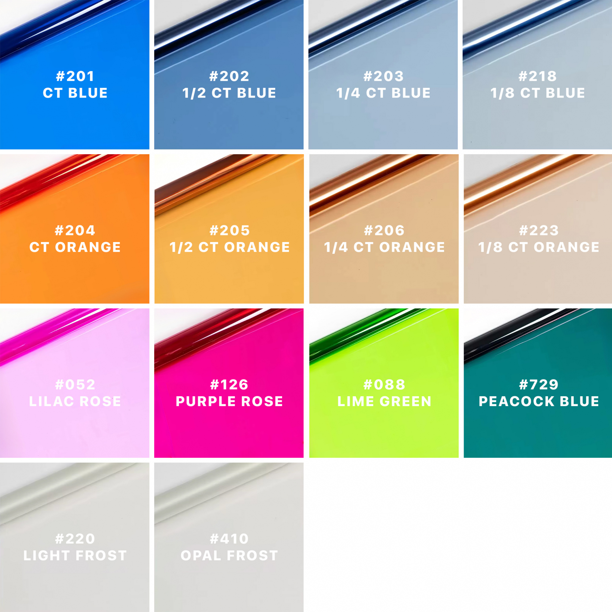 Набор гелевых светофильтров primary color Conversion Kit, 28 шт., 30х30 см