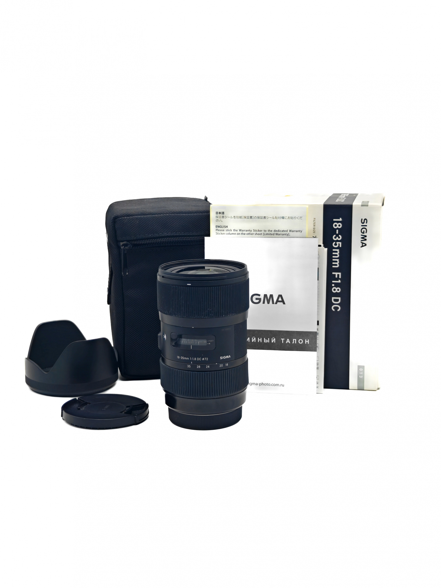 Объектив Sigma 18-35mm f/1.8 DC HSM Canon EF-S (состояние 4+) (б/у)
